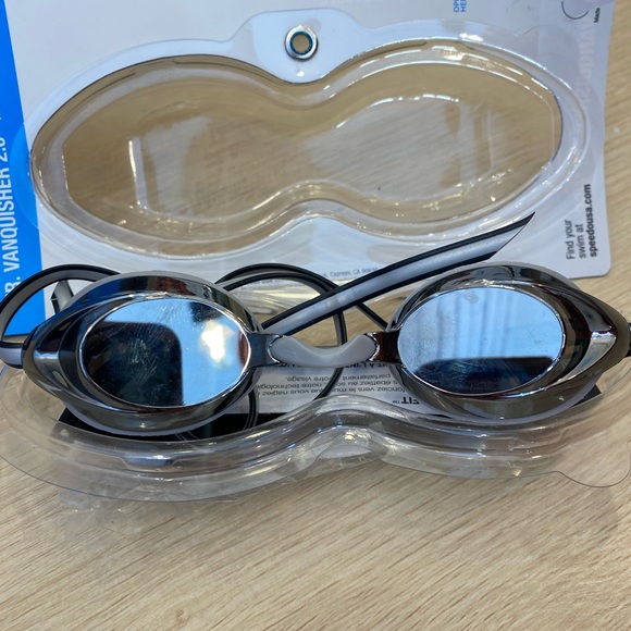 Speedo Jr Vanquisher Mirrored Swim Goggles Competition Goggles Juniors 6-14 - Picture 5 of 6